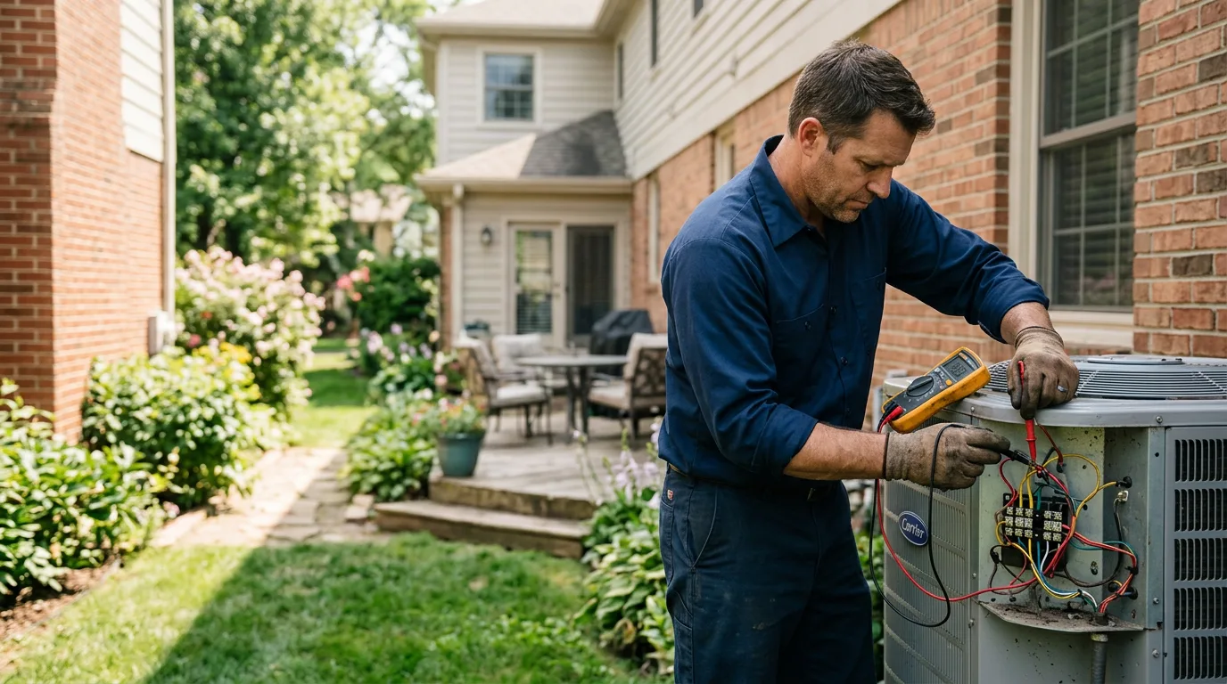 HVAC technician working near Mount Pleasant, UT